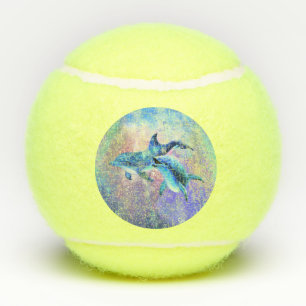 Dolphin Couple Tennis Balls Family