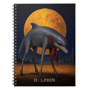 Dolphin Cravat gothic Surreal Notebook