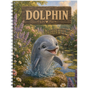 Dolphin Cute Baby Storybook Nursery Animal Notebook