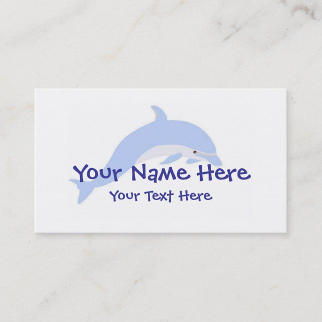 Dolphin Dance Business Card Template (Front)