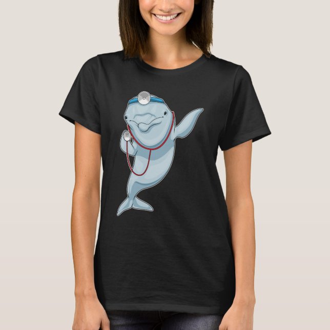 Dolphin Doctor Stethoscope T-Shirt (Front)