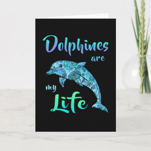 Dolphin Dolphins Ocean Sea Fish Animal Funny Gift Card