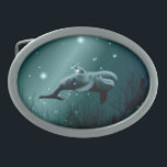 Dolphin Dream Belt Buckles<br><div class="desc">Dolphin Dream - Digital Fantasy - Art Painting by KSZP</div>