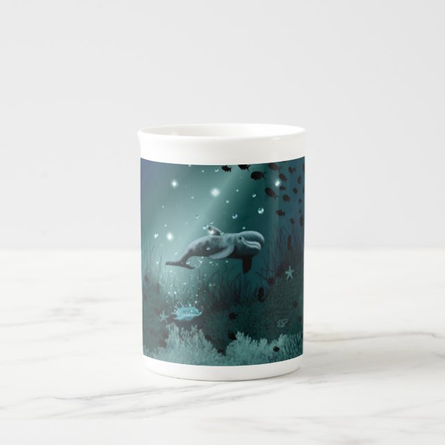 Dolphin Dream Bone China Mug (Front)