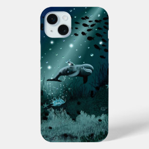 Dolphin Dream iPhone 15 Mini Case