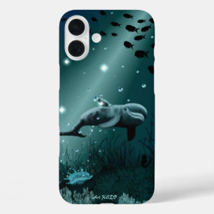 Dolphin Dream iPhone 16 Plus Case