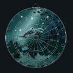 Dolphin Dream Dartboard<br><div class="desc">Dolphin Dream - Digital Fantasy Art Painting by Krisi ArtKSZP >>> More Products in Store Category >>> Dolphin - Delfin >>> Dolphin Dream</div>