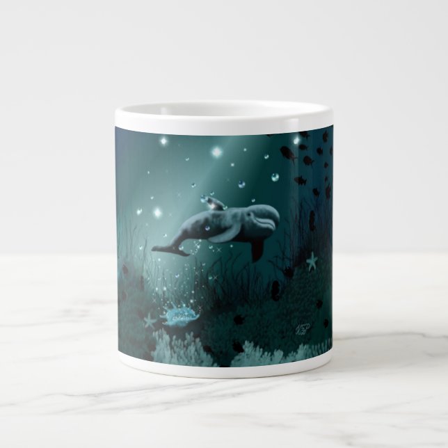 Dolphin Dream Large Coffee Mug (Front)