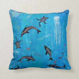 Dolphin Dreaming Pillow/Cushion Cushion