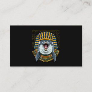 Dolphin Egyptian Pharaoh Historian Archaeologist 8 Business Card