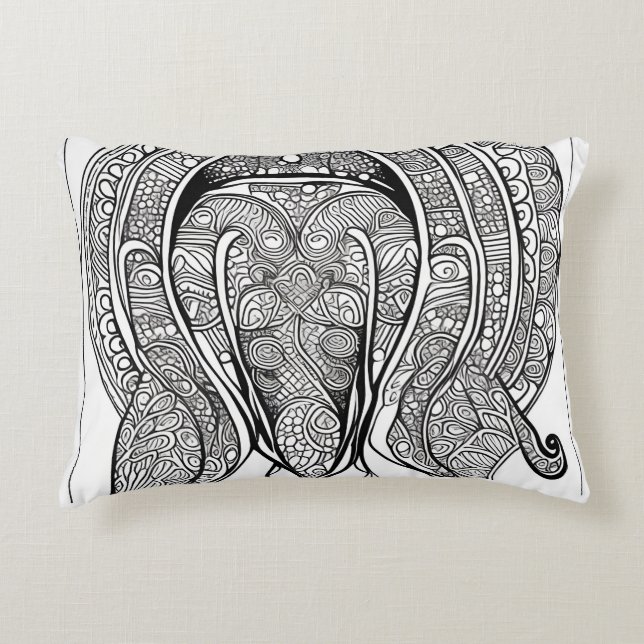 Dolphin Face Decorative Cushion (Front)