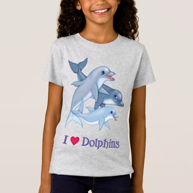Dolphin Family - CF Warrior Princess T-Shirt (Front)