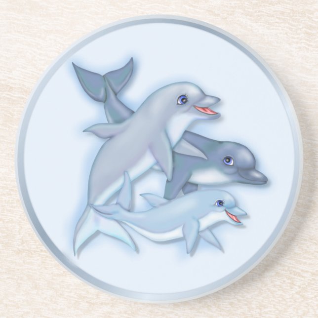 Dolphin Family Coaster (Front)