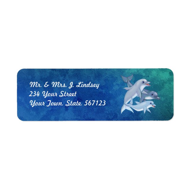 Dolphin Family Labels (Front)