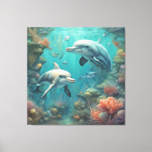 Dolphin Fantasy 7 Canvas Print