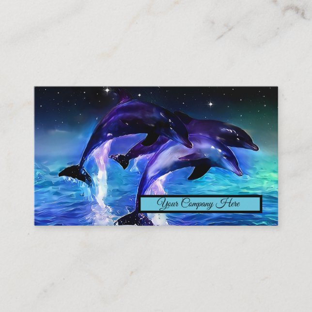 Dolphin Fantasy Business Card (Front)