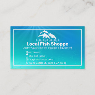 Dolphin, Fish aquarium Shop Business Card