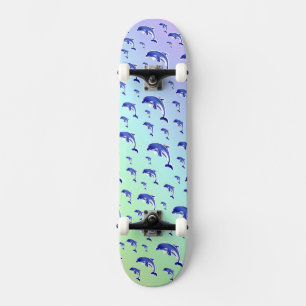 dolphin, fish, nature, aquatic, design, beautiful, skateboard