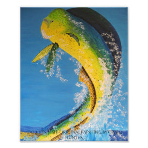 Dolphin fish photo print