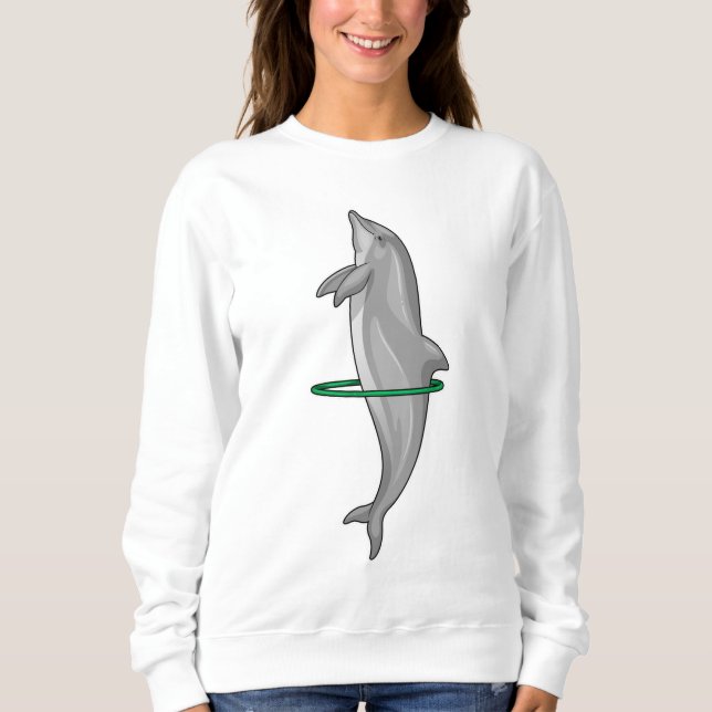 Dolphin Fitness tires Sports Sweatshirt (Front)