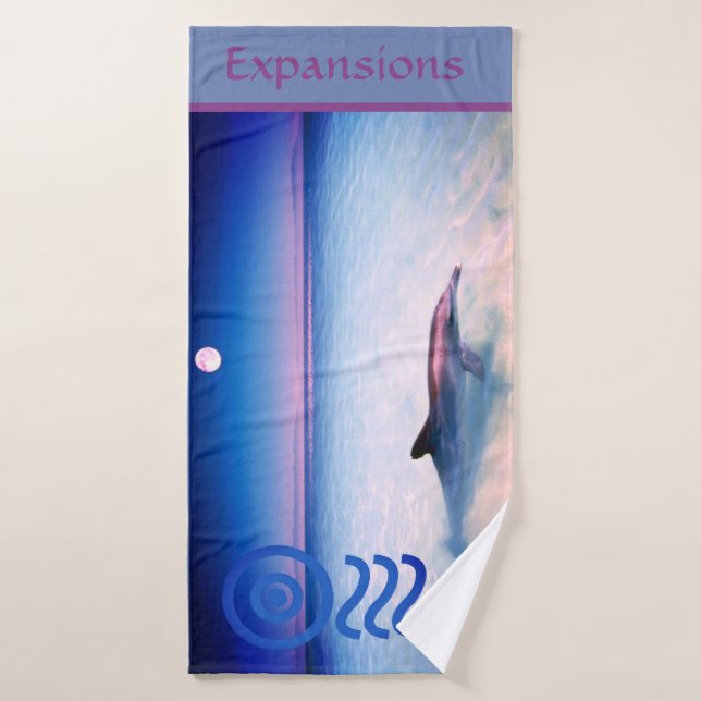 Dolphin Frequency Towel (Bath Towel)