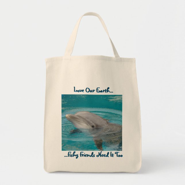 Dolphin Friend Tote (Front)