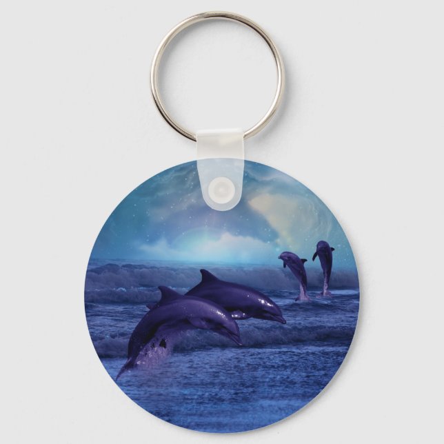 Dolphin fun and play key ring (Front)