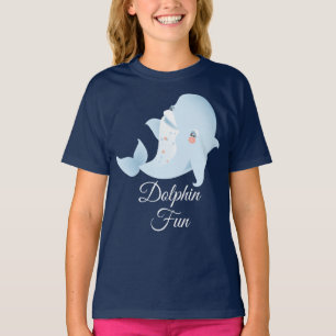 Dolphin Fun Girls' HanesTAGLESS® T-Shirt