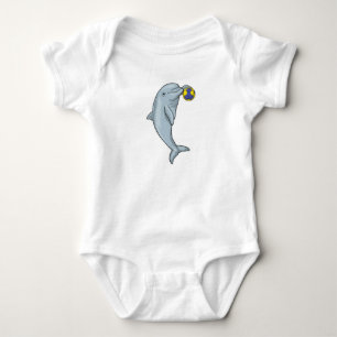 Dolphin Handball player Handball Baby Bodysuit