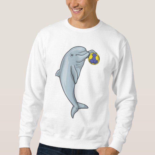 Dolphin Handball player Handball Sweatshirt (Front)