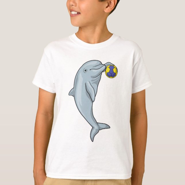 Dolphin Handball player Handball T-Shirt (Front)