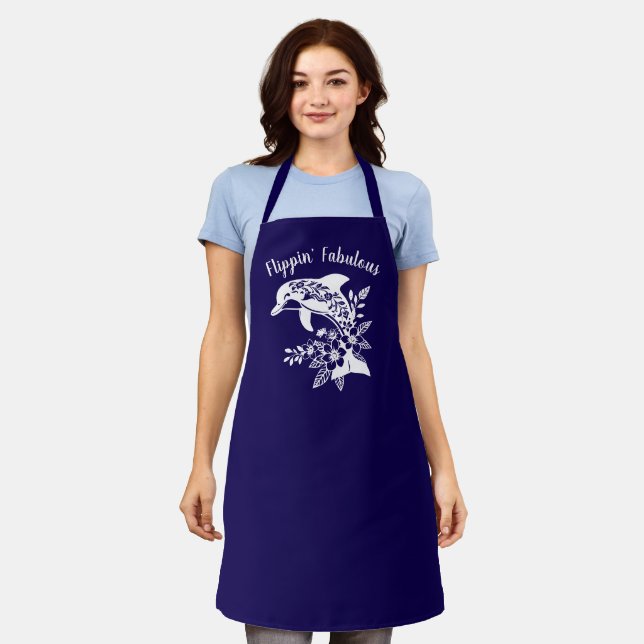 Dolphin-Hawaiian-Fisherman Core-Blue Apron (Worn)