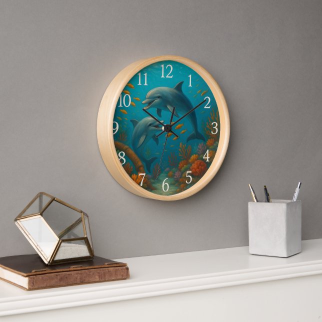 Dolphin hours clock (Office)
