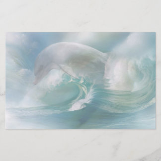 Dolphin In The Ocean Stationery