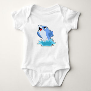 Dolphin in Water Baby Bodysuit
