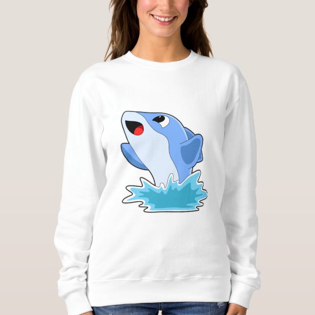Dolphin in Water Sweatshirt (Front)