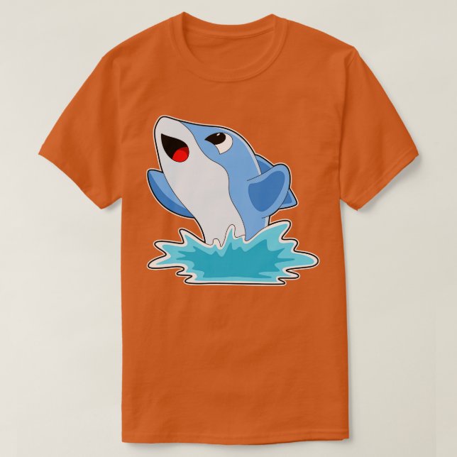 Dolphin in Water T-Shirt (Design Front)