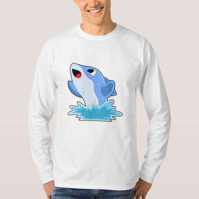 Dolphin in Water T-Shirt (Front)