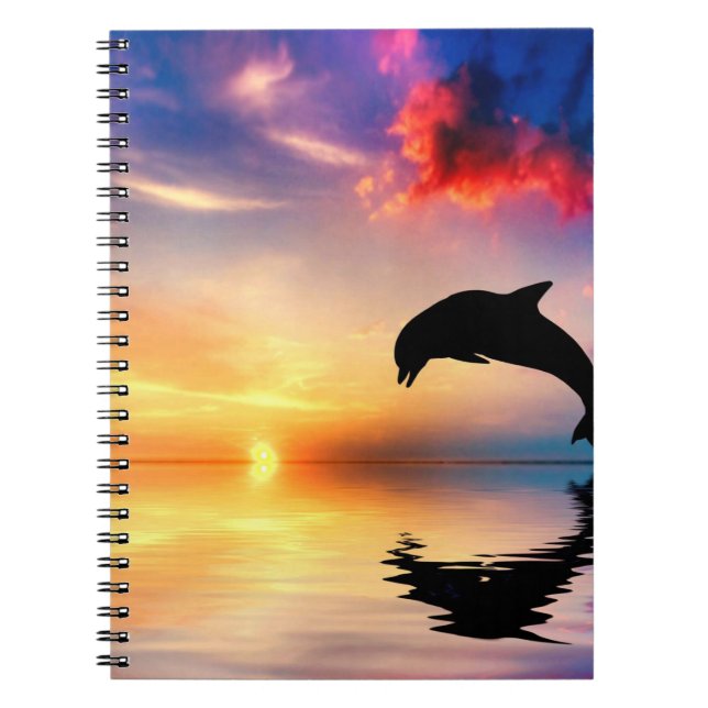 Dolphin Journal/Notebook Spiral Notebook (Front)