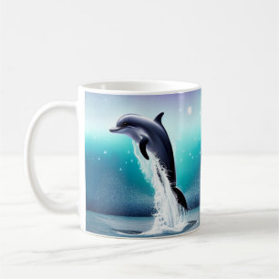 Dolphin Jumping In The Ocean Coffee Mug