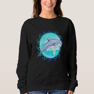 Dolphin Jumping Ocean Conservation Sea Life Sweatshirt