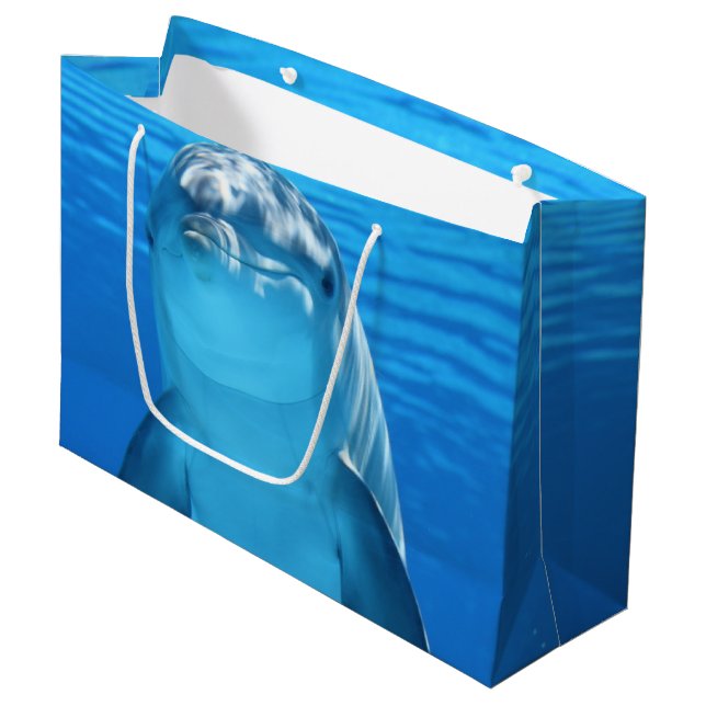 Dolphin Large Gift Bag (Front Angled)