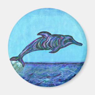 Dolphin leap magnet