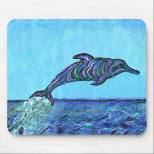 Dolphin leap mouse pad
