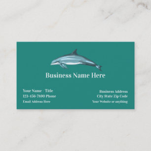 Dolphin Logo Template Business Card