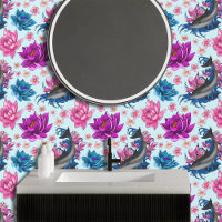 Dolphin Lotus Flowers Cherry Blossoms