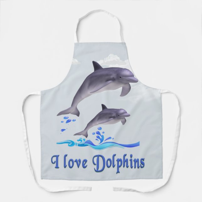Dolphin Love Apron (Front)