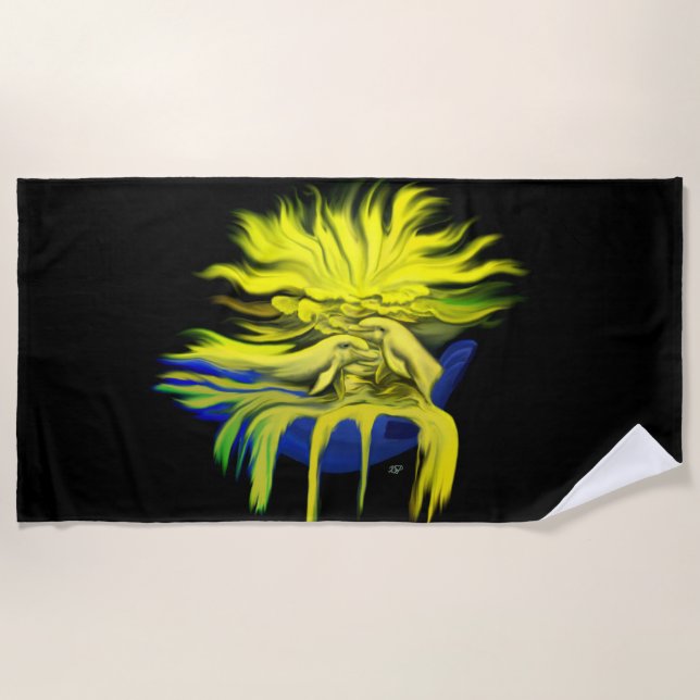 Dolphin Love Beach Towel (Front)