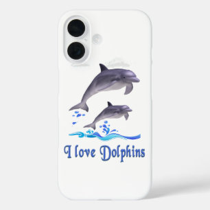 Dolphin Love iPhone 16 Case