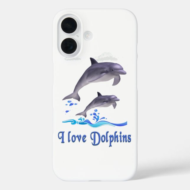 Dolphin Love Case-Mate iPhone Case (Back)